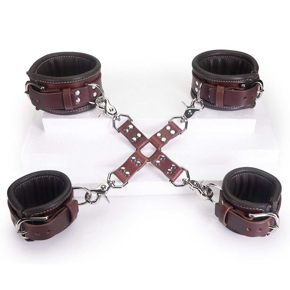 Heavy Duty BDSM HogTie Set | Luxury Leather Bondage | LVX Supply & Co.