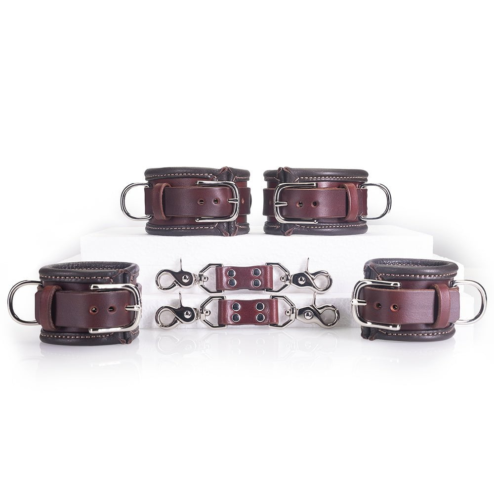 Heavy Duty BDSM HogTie Set | Luxury Leather Bondage | LVX Supply & Co.