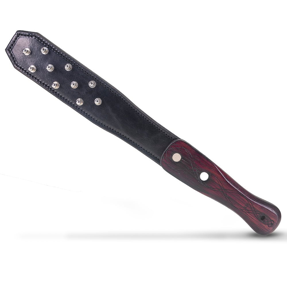 Ball Studded Leather Spanking Paddle | BDSM Paddles by LVX Supply - LVX  Supply & Co