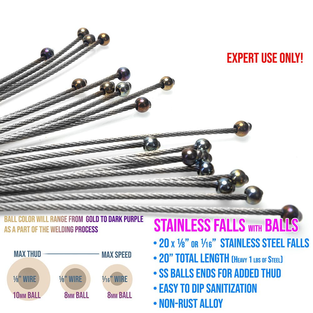 Extreme Steel Bolas Flogger [Vegan]