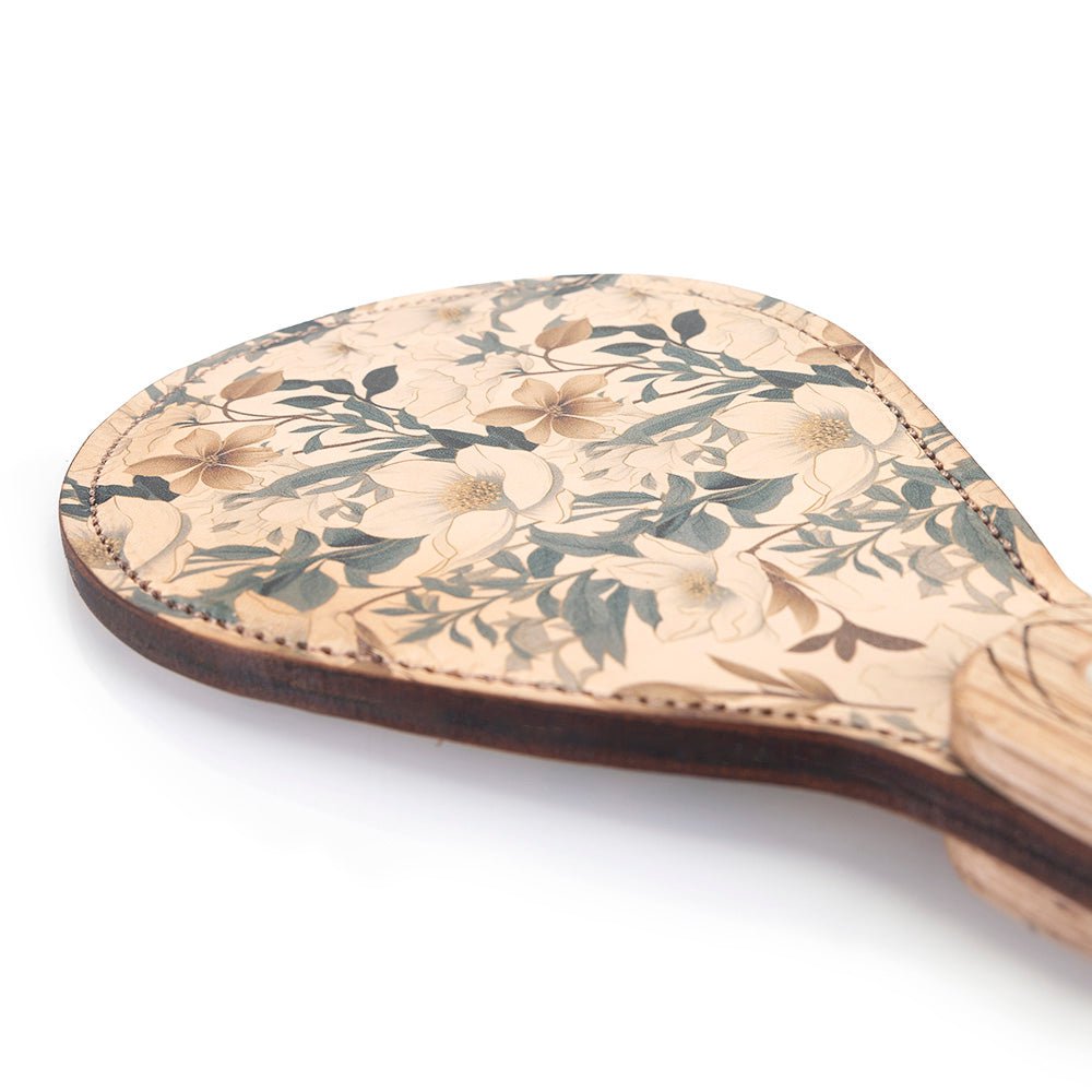 Floral Design Leather BDSM Paddle