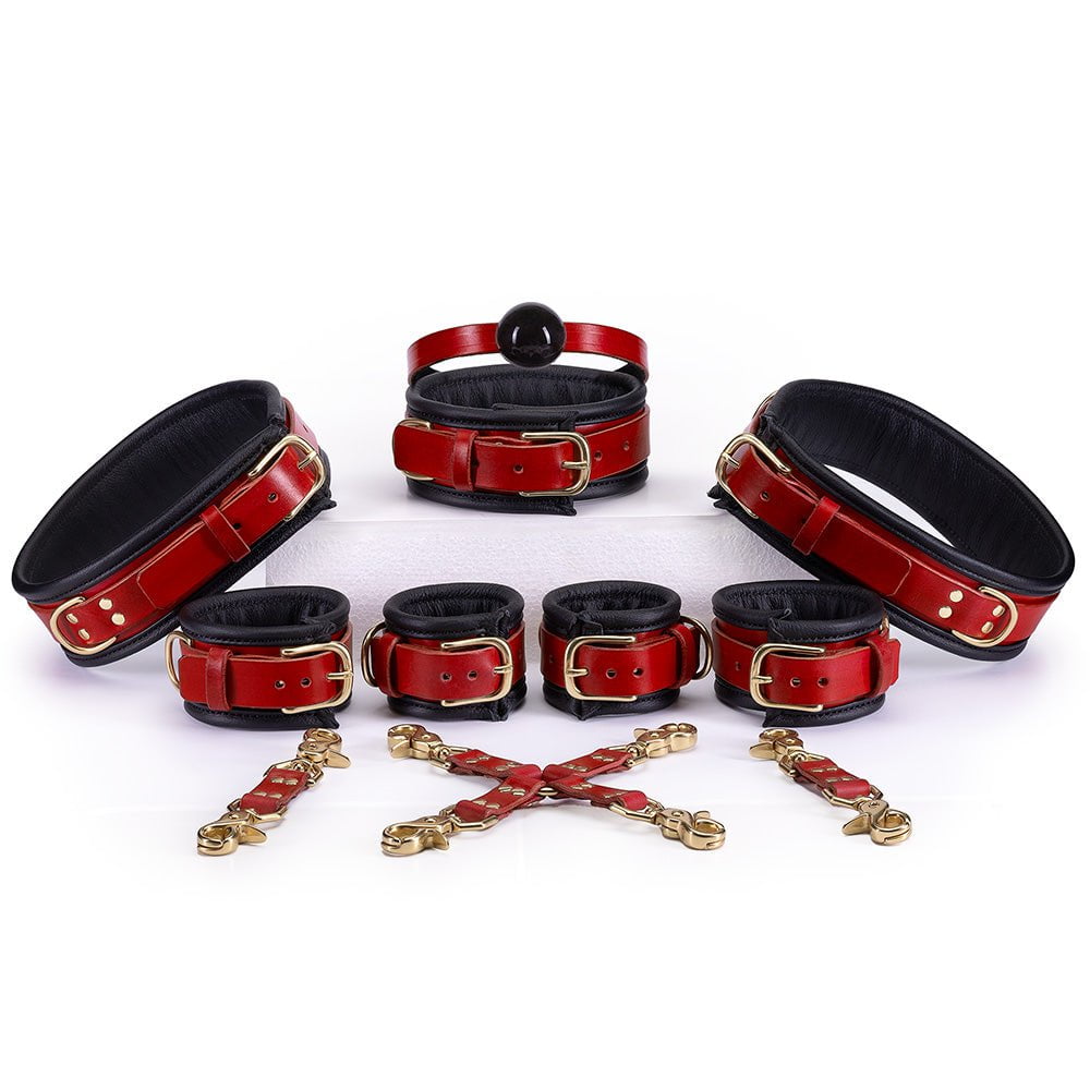 Classic Padded Leather BDSM Set | Complete Bondage Set from LVX Supply