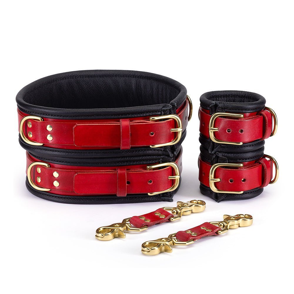 Classic Padded Leather BDSM Set | Complete Bondage Set from LVX Supply