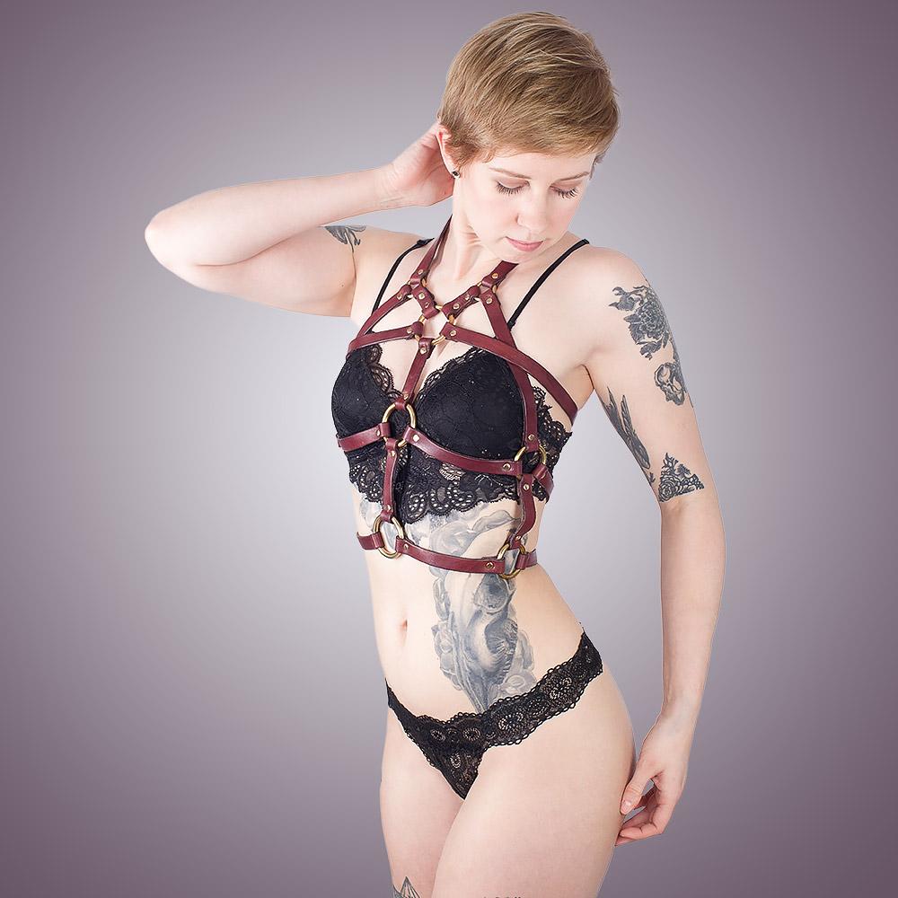 Leather Chest Harness | Bondage Restraints | LVX Supply & Co.