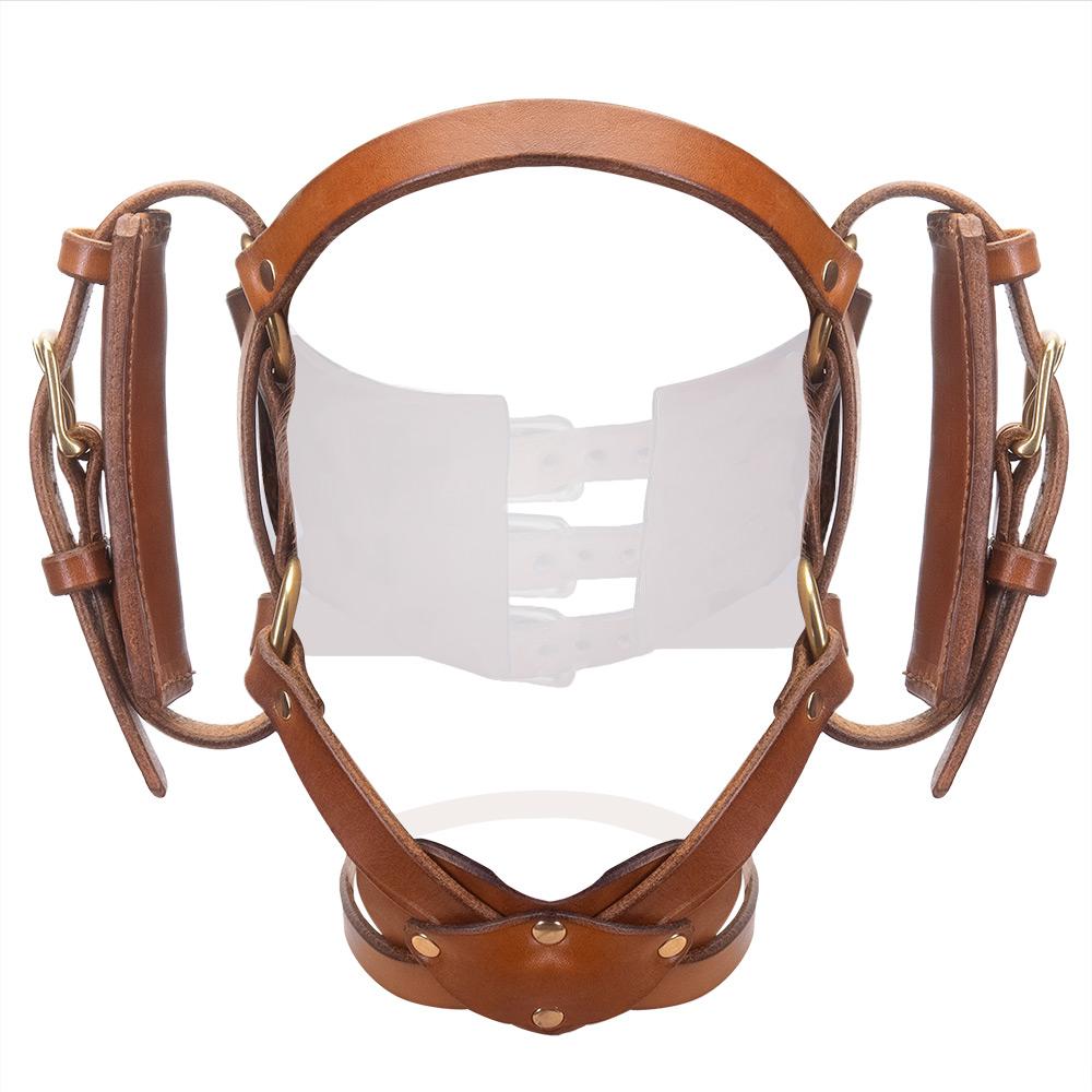 Open Mouth Head Harness | Leather Bondage | LVX Supply & Co.