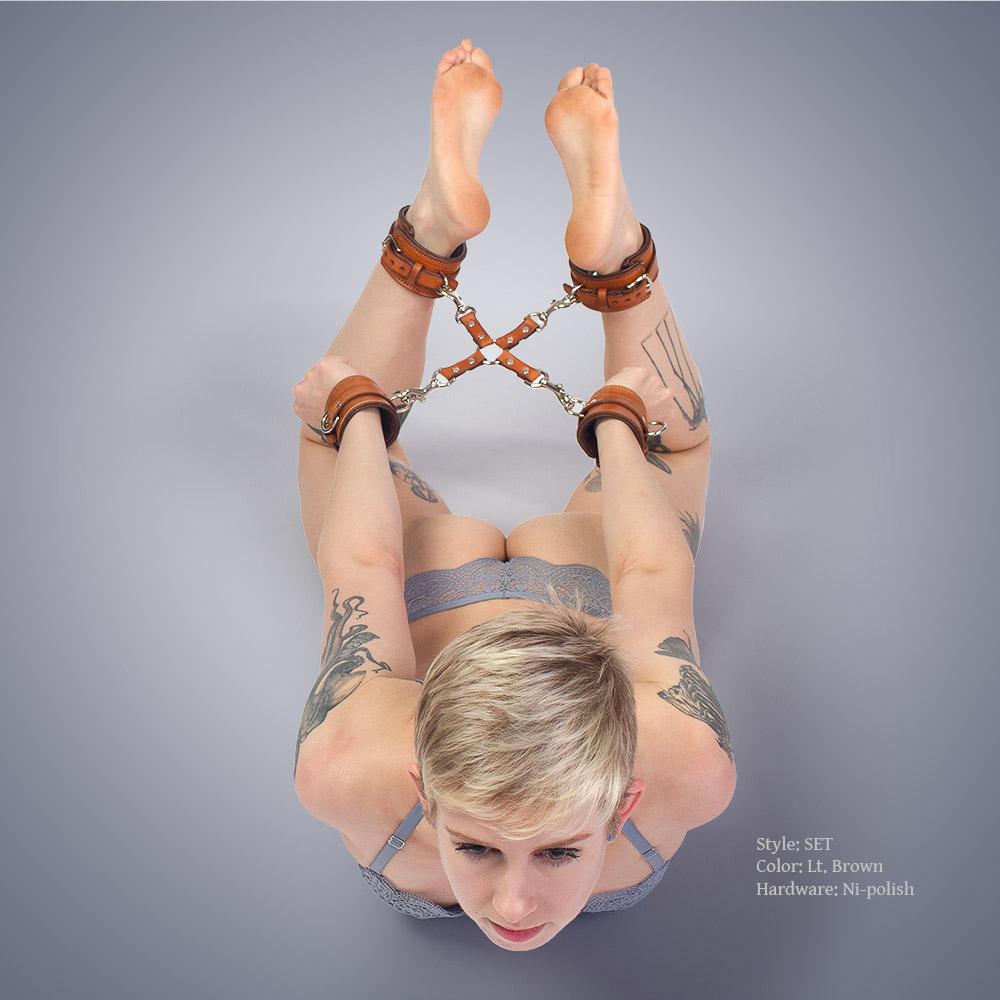 BDSM Hog Tie Set | Luxury Leather Bondage | LVX Supply & Co.