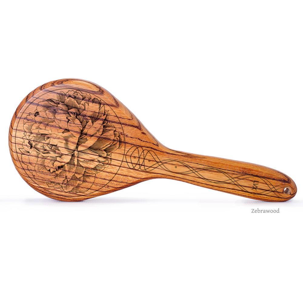 Paddle Daddy Medium Wooden Paddle (Zebrawood) - She Bop