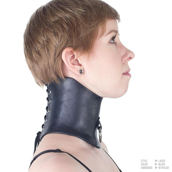 BDSM Posture Collar | Leather Bondage Collar | LVX Supply & Co